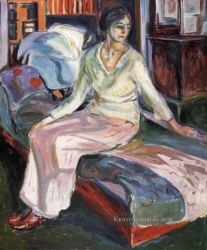  modell - Modell auf der Couch 1928 Edvard Munch